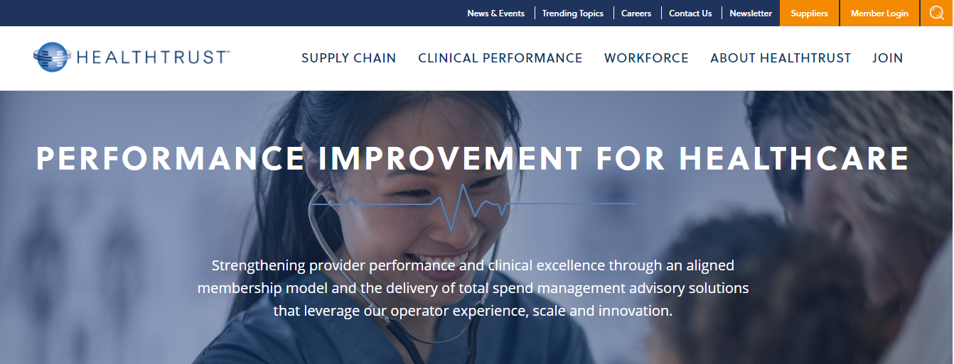 HealthTrust Supplier Portal - HealthTrust - Performance ...